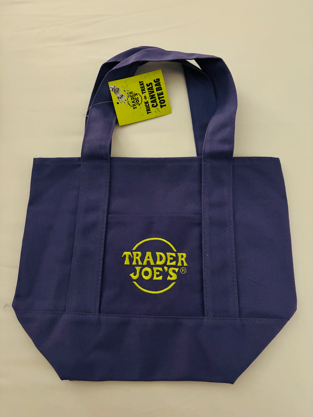 Trader Joes Halloween Mini Tote - Purple