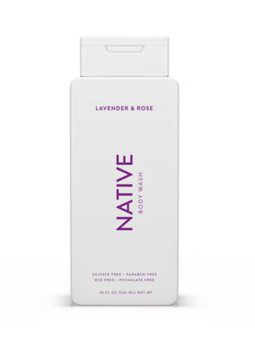 Native Body Wash 532ml - Lavender & Rose
