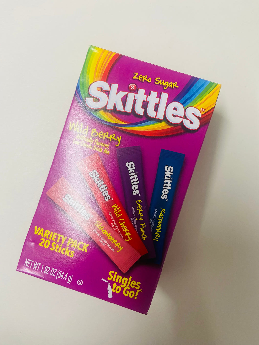 Skittles Singles To Go Drinks Mix 20 Sticks - Wild Berry
