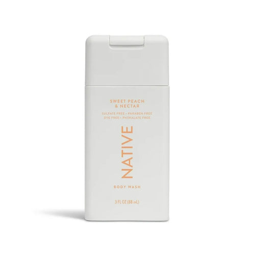 Native Body Wash Travel Size - Sweet Peach & Nectar
