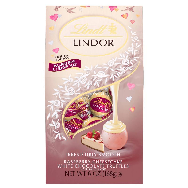 Lindor Valentine's Raspberry Cheesecake White Chocolate Truffles