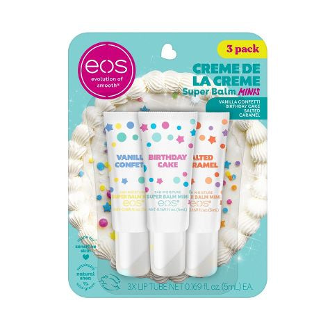 EOS 24hrs Moisture Super Balm Minis - Crème de la Crème 3 Pack