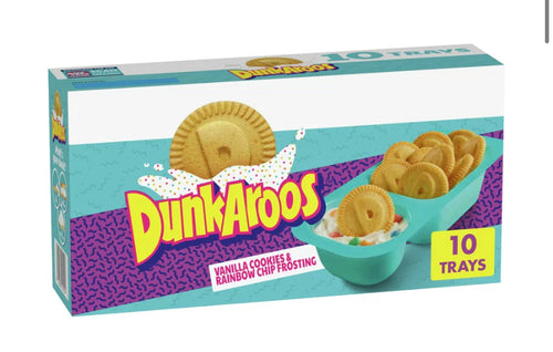 Dunkaroo Vanilla Cookies & Rainbow Frosting 10 Pack