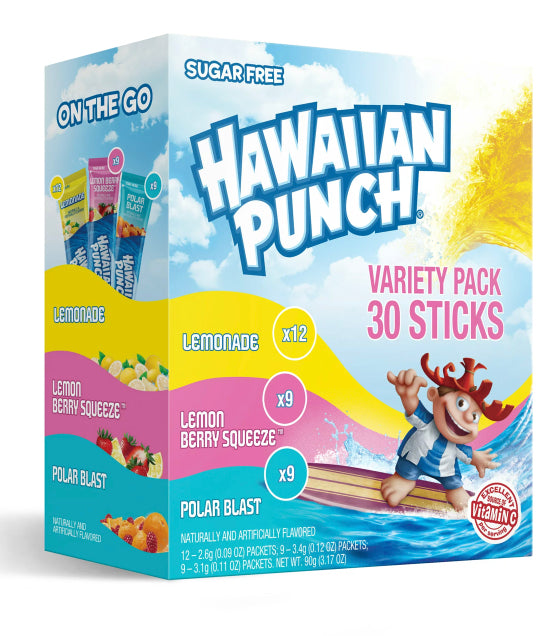Hawaiian Punch Singles To Go Drinks Mix 30 Sticks