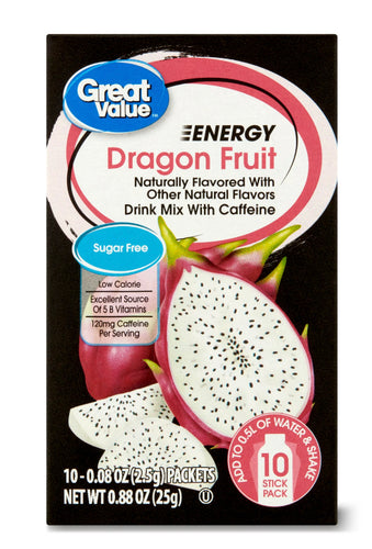 Great Value Dragon Fruit Drink Mix, 10 Ct
