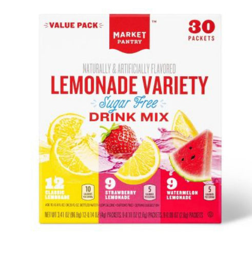 Market Pantry Drink Singles To Go 30 Pack - Lemonade Variety