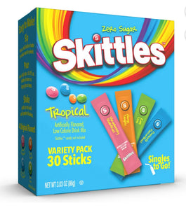 Skittles Singles To Go Drinks Mix 30 Sticks - Tropical