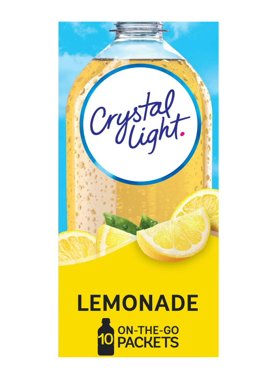 Crystal Light 10 Drinks Singles - Lemonade