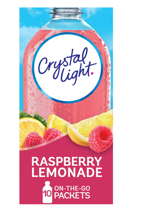 Crystal Light 10 Drinks Singles - Raspberry Lemonade
