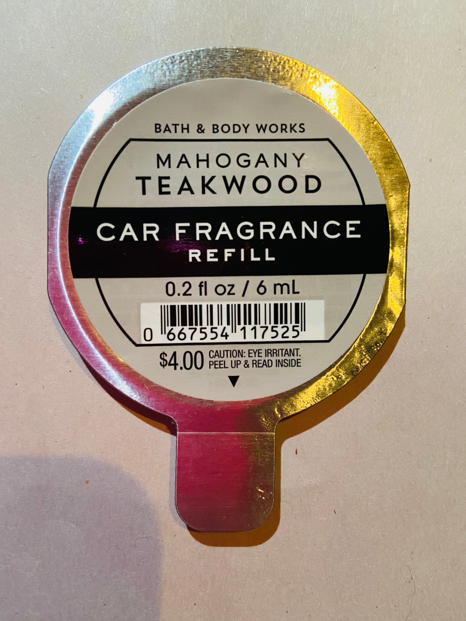 Bath & Body Works Mahogany Teakwood Car Fragrance Refill - Car Air Freshener  'Mahogany Teakwood
