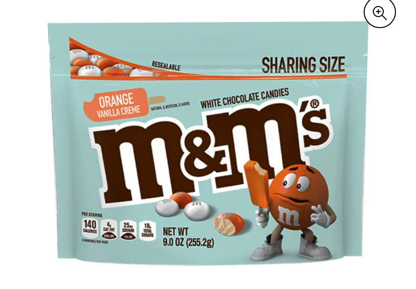 M&M Orange Vanilla Creme Share Size